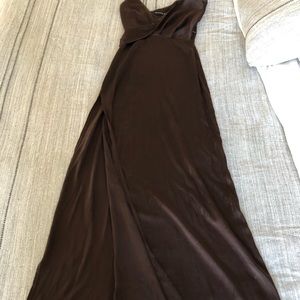 Brown maxi dress